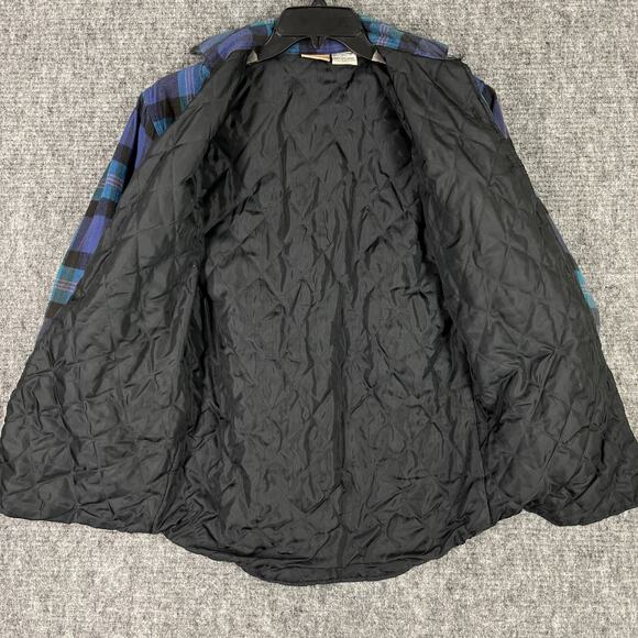 Sports‎ Afield Shacket Mens SMALL Plaid Quilted Shirt Jacket Camping Outerwear - Picture 3 of 7